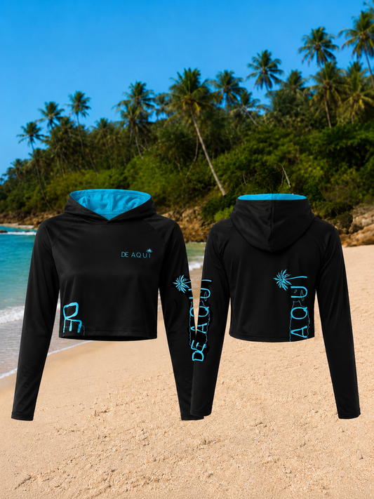 Crop Top Hoodies Rashguard